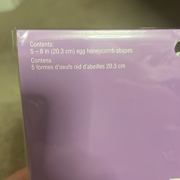 Multi-Colored‎ Honeycomb Eggs- Set of 5 - Picture 3 of 3